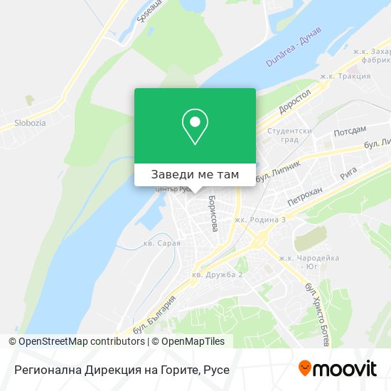 Регионална Дирекция на Горите карта