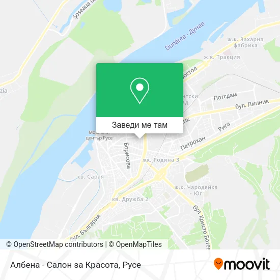 Албена - Салон за Красота карта