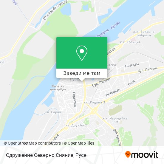 Сдружение Северно Сияние карта