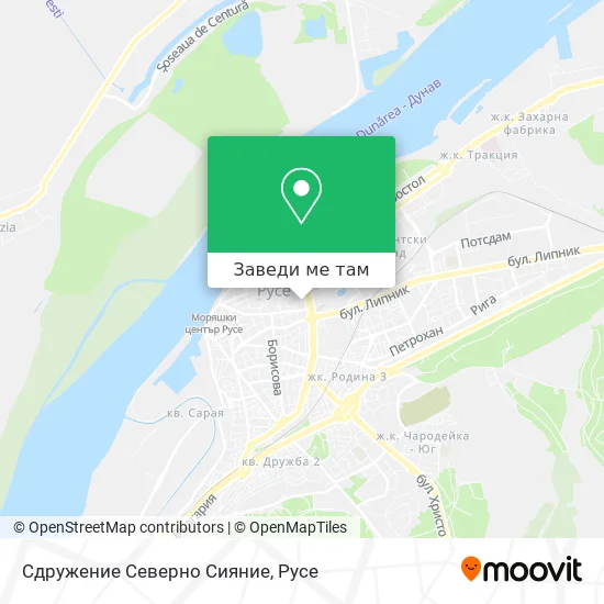 Сдружение Северно Сияние карта