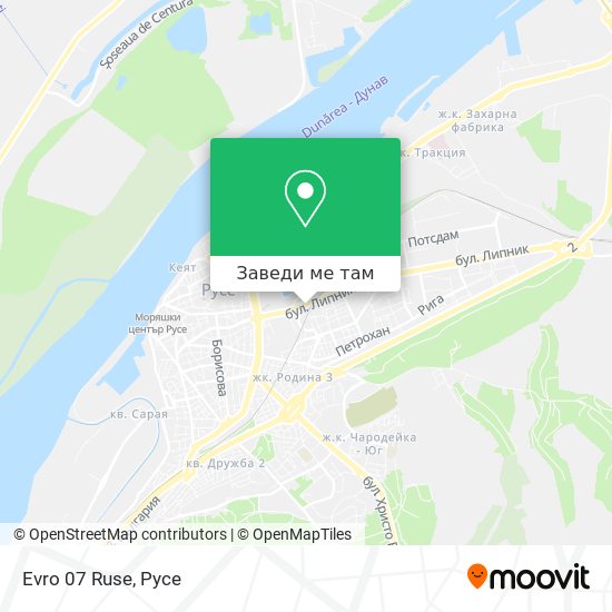 Evro 07 Ruse карта
