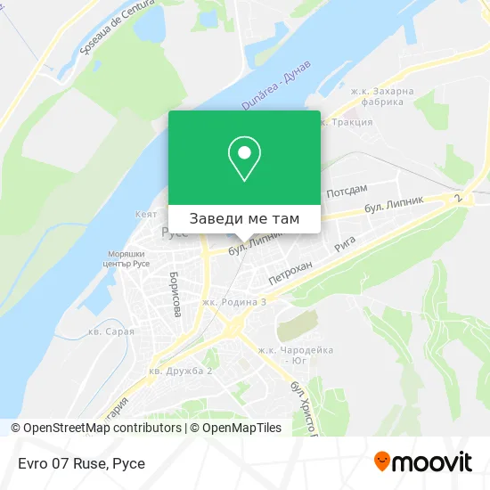 Evro 07 Ruse карта