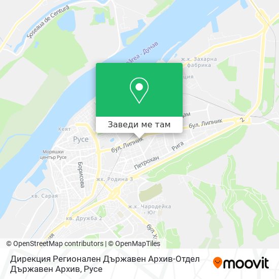 Дирекция Регионален Държавен Архив-Отдел Държавен Архив карта