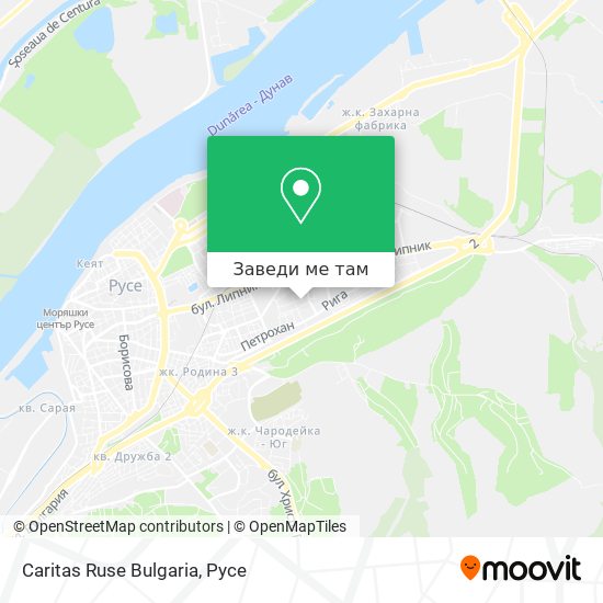 Caritas Ruse Bulgaria карта