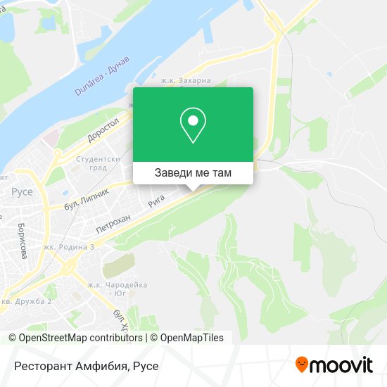 Ресторант Амфибия карта