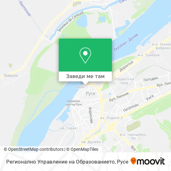 Регионално Управление на Образованието карта