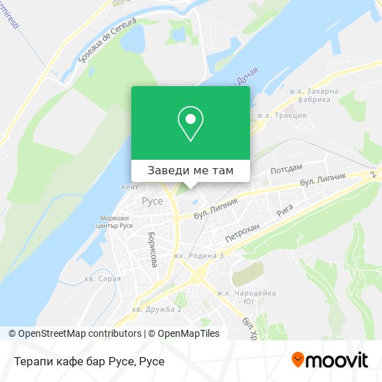 Терапи кафе бар Русе карта