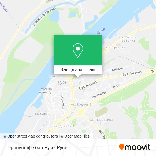 Терапи кафе бар Русе карта