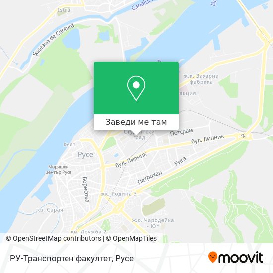 РУ-Транспортен факултет карта