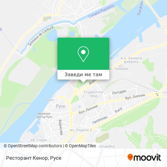 Ресторант Кенор карта