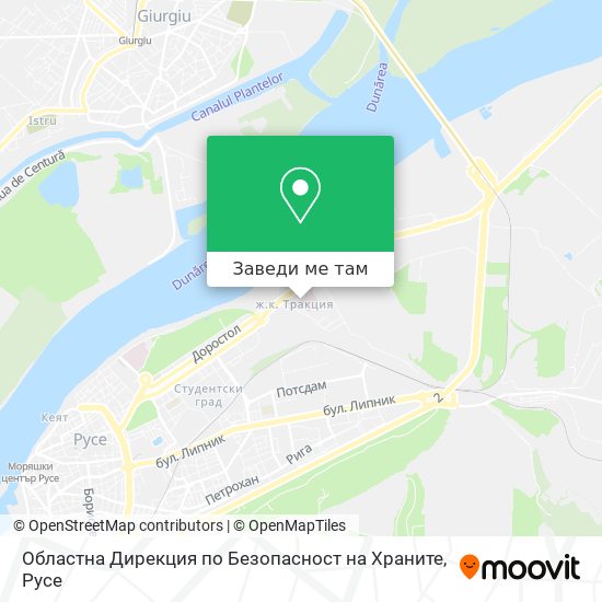 Областна Дирекция по Безопасност на Храните карта