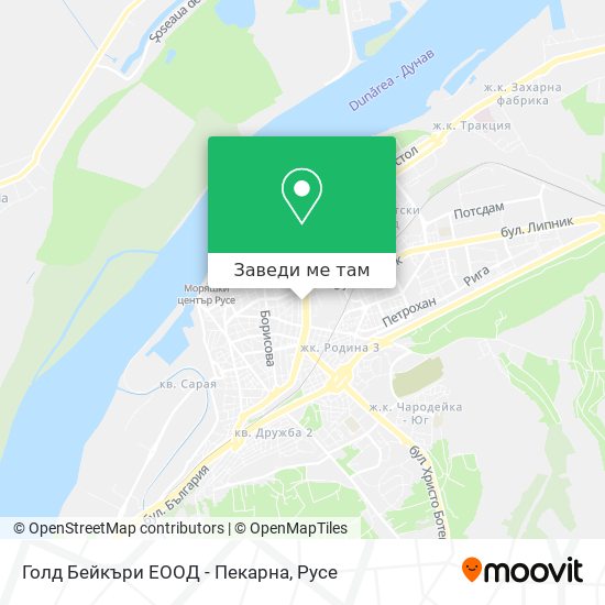 Голд Бейкъри ЕООД - Пекарна карта