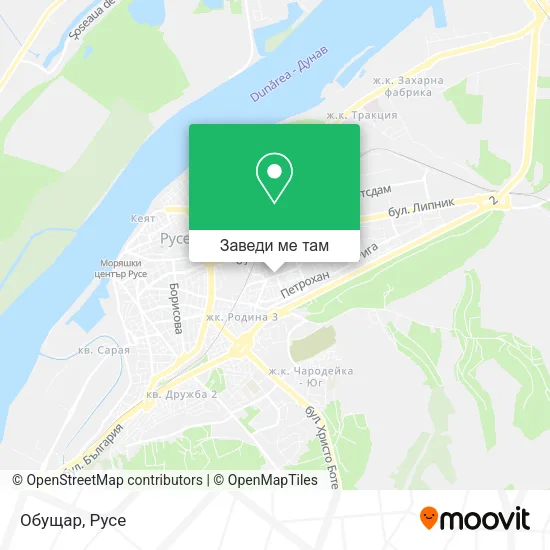 Обущар карта