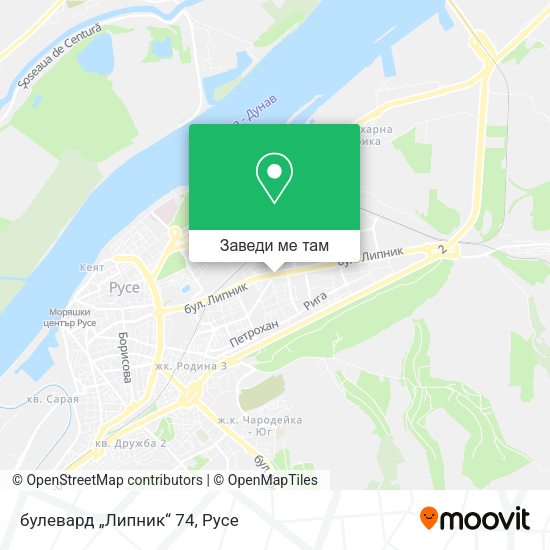 булевард „Липник“ 74 карта