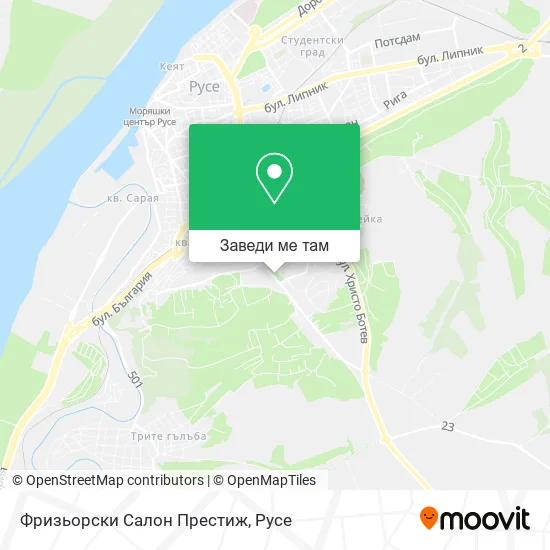Фризьорски Салон Престиж карта