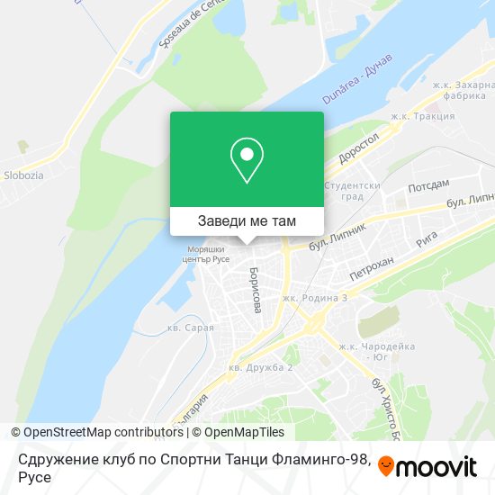 Сдружение клуб по Спортни Танци Фламинго-98 карта