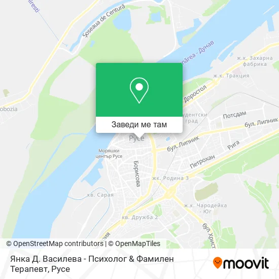 Янка Д. Василева - Психолог & Фамилен Терапевт карта