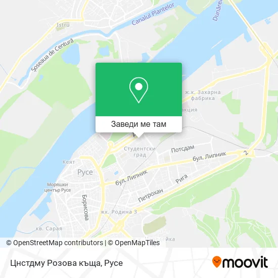 Цнстдму Розова къща карта