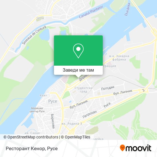 Ресторант Кенор карта
