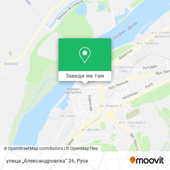 улица „Александровска“ 26 карта