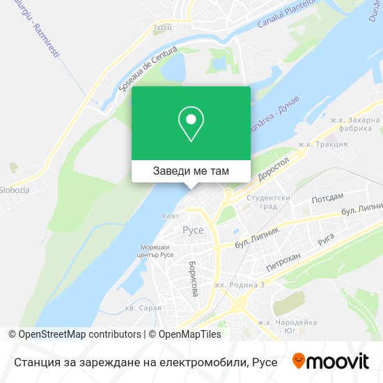Станция за зареждане на електромобили карта