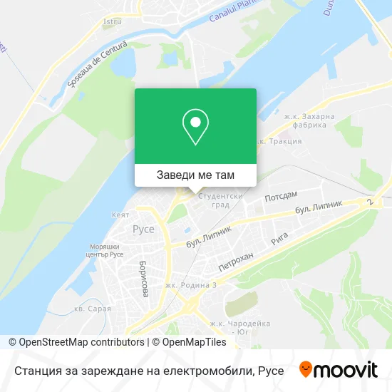 Станция за зареждане на електромобили карта