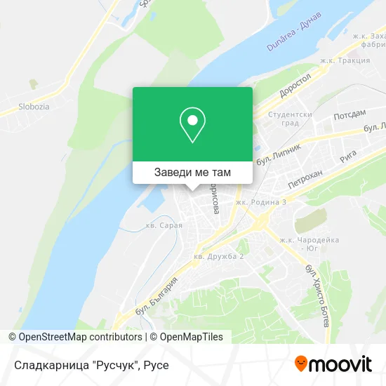 Сладкарница "Русчук" карта