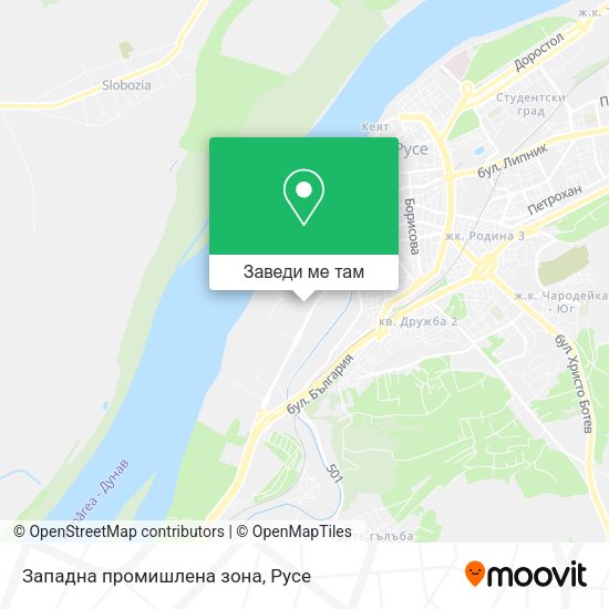 Западна промишлена зона карта