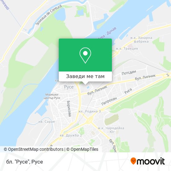 бл. "Русе" карта