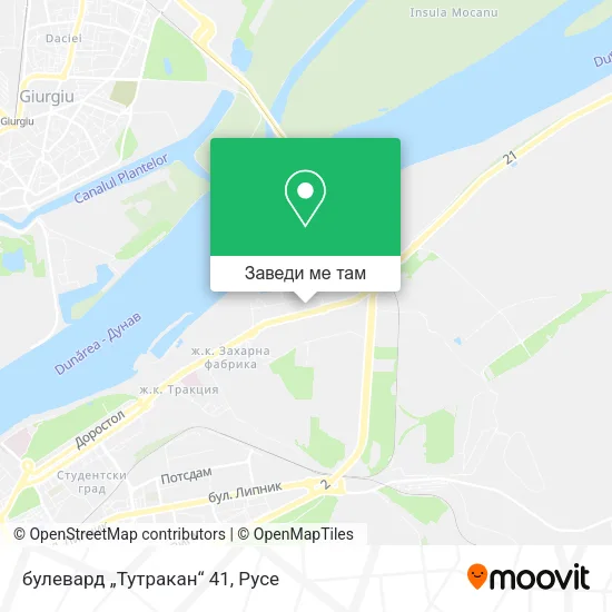 булевард „Тутракан“ 41 карта