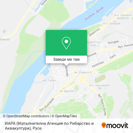 ИАРА (Изпълнителна Агенция по Рибарство и Аквакултури) карта