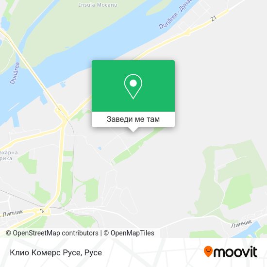 Клио Комерс Русе карта