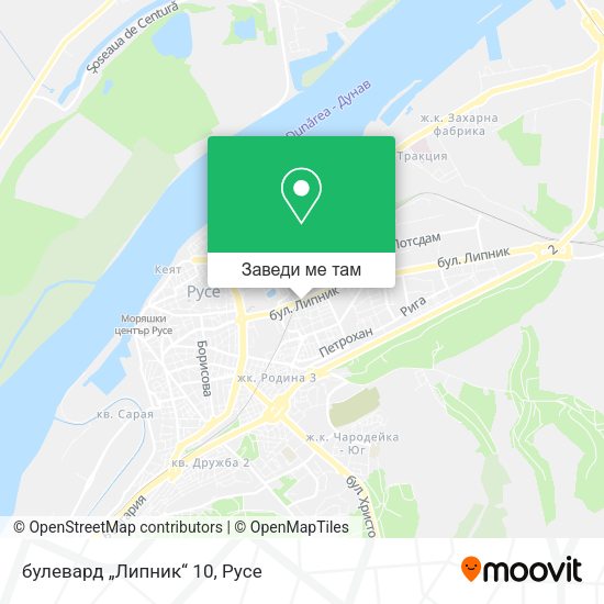 булевард „Липник“ 10 карта