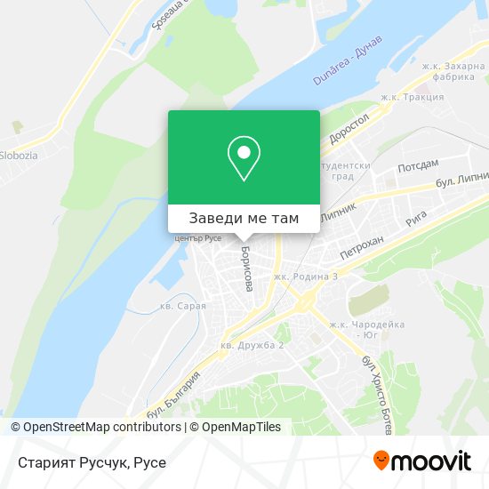 Старият Русчук карта