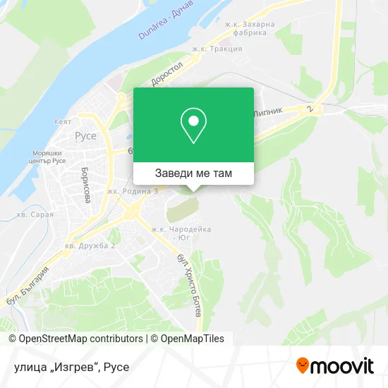 улица „Изгрев“ карта