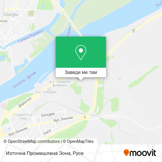 Източна Промишлена Зона карта