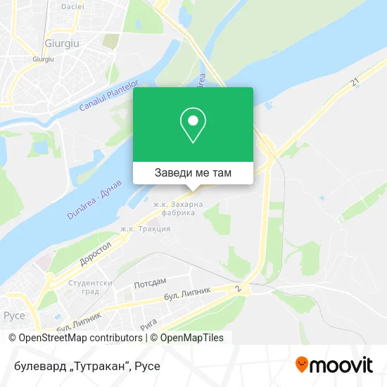 булевард „Тутракан“ карта