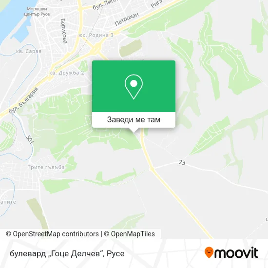булевард „Гоце Делчев“ карта