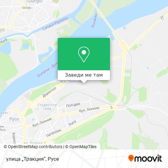 улица „Тракция“ карта