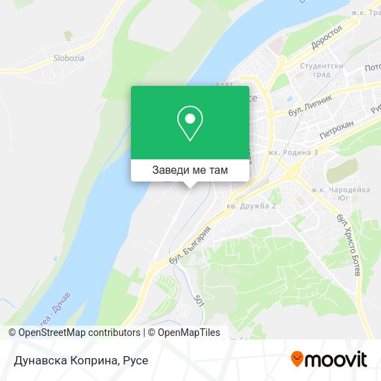 Дунавска Коприна карта