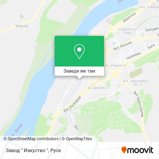 Завод " Изкуство " карта