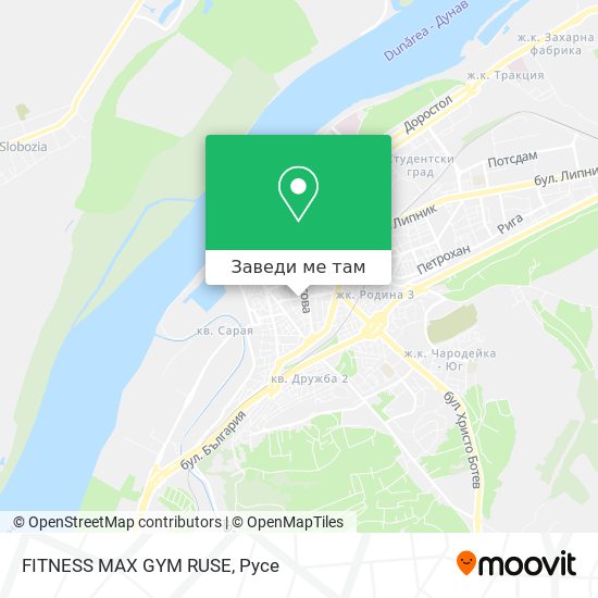FITNESS MAX GYM RUSE карта