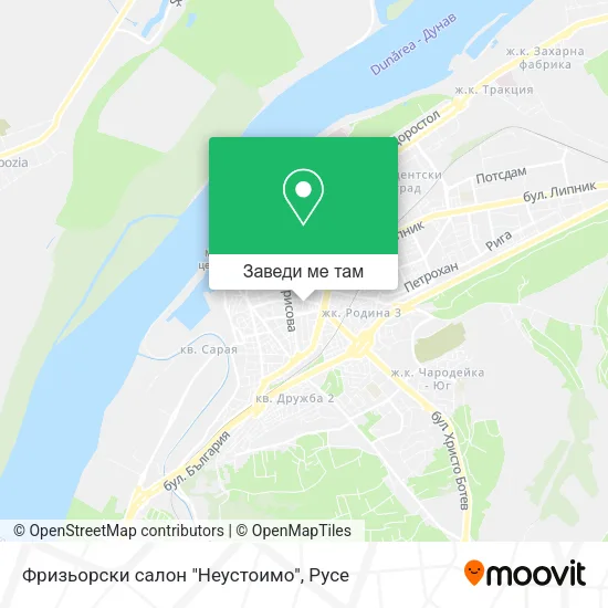Фризьорски салон "Неустоимо" карта