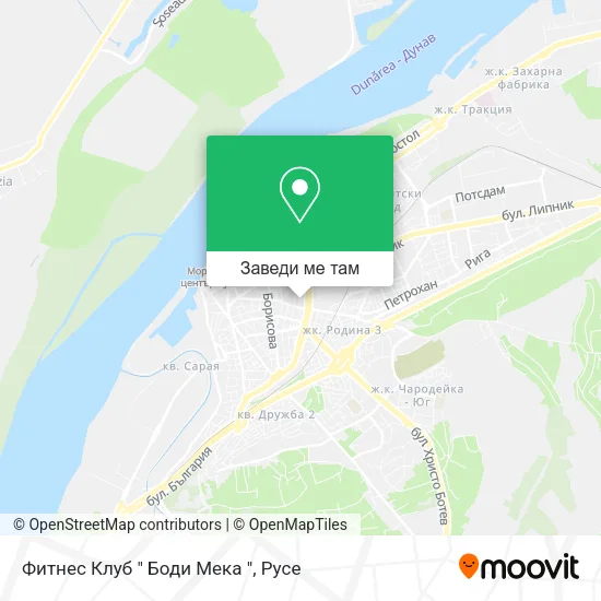 Фитнес Клуб " Боди Мека " карта