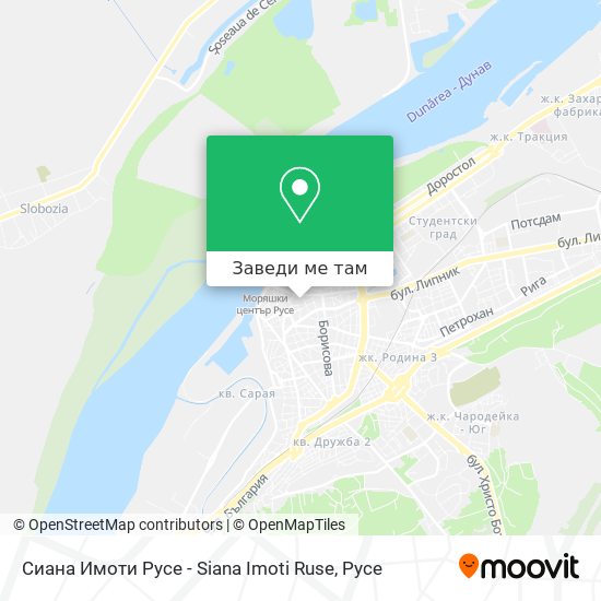 Сиана Имоти Русе - Siana Imoti Ruse карта