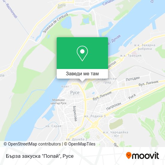 Бърза закуска "Попай" карта