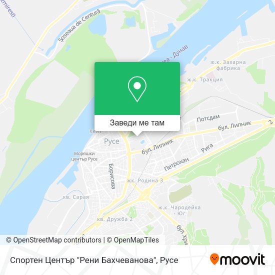 Спортен Център "Рени Бахчеванова" карта