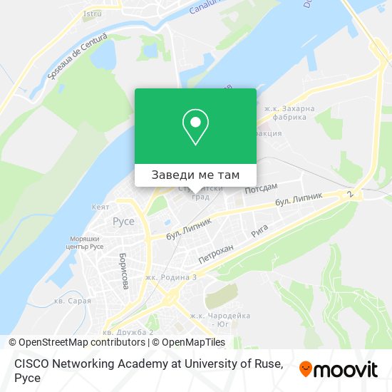 CISCO Networking Academy at University of Ruse карта