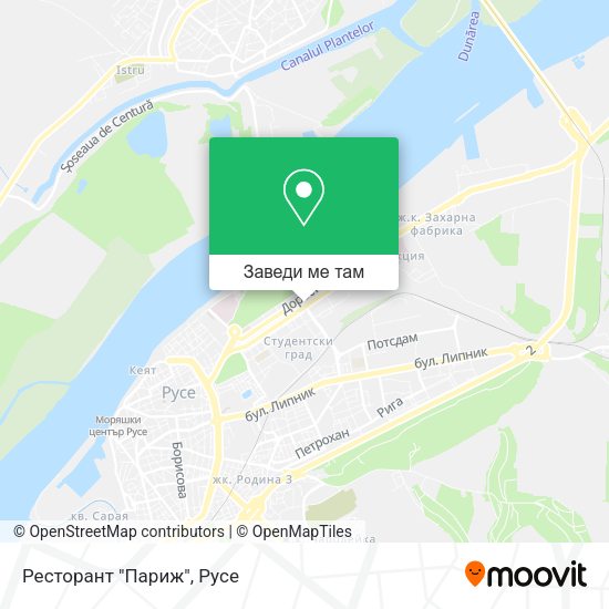 Ресторант "Париж" карта
