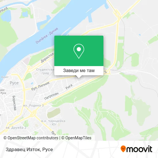 Здравец Изток карта